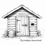 Rustic Barn Door Coloring Pages 4