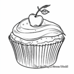 Rustic Homemade Cupcake Coloring Pages 4