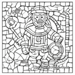 Rustic Stone Mosaic Coloring Pages 1