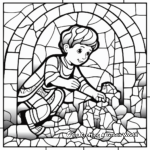 Rustic Stone Mosaic Coloring Pages 2