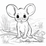 Safari Adventure: African Pygmy Mouse Coloring Pages 2