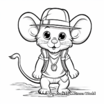 Safari Adventure: African Pygmy Mouse Coloring Pages 3