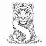 Safari Inspired Letter S Coloring Pages 1