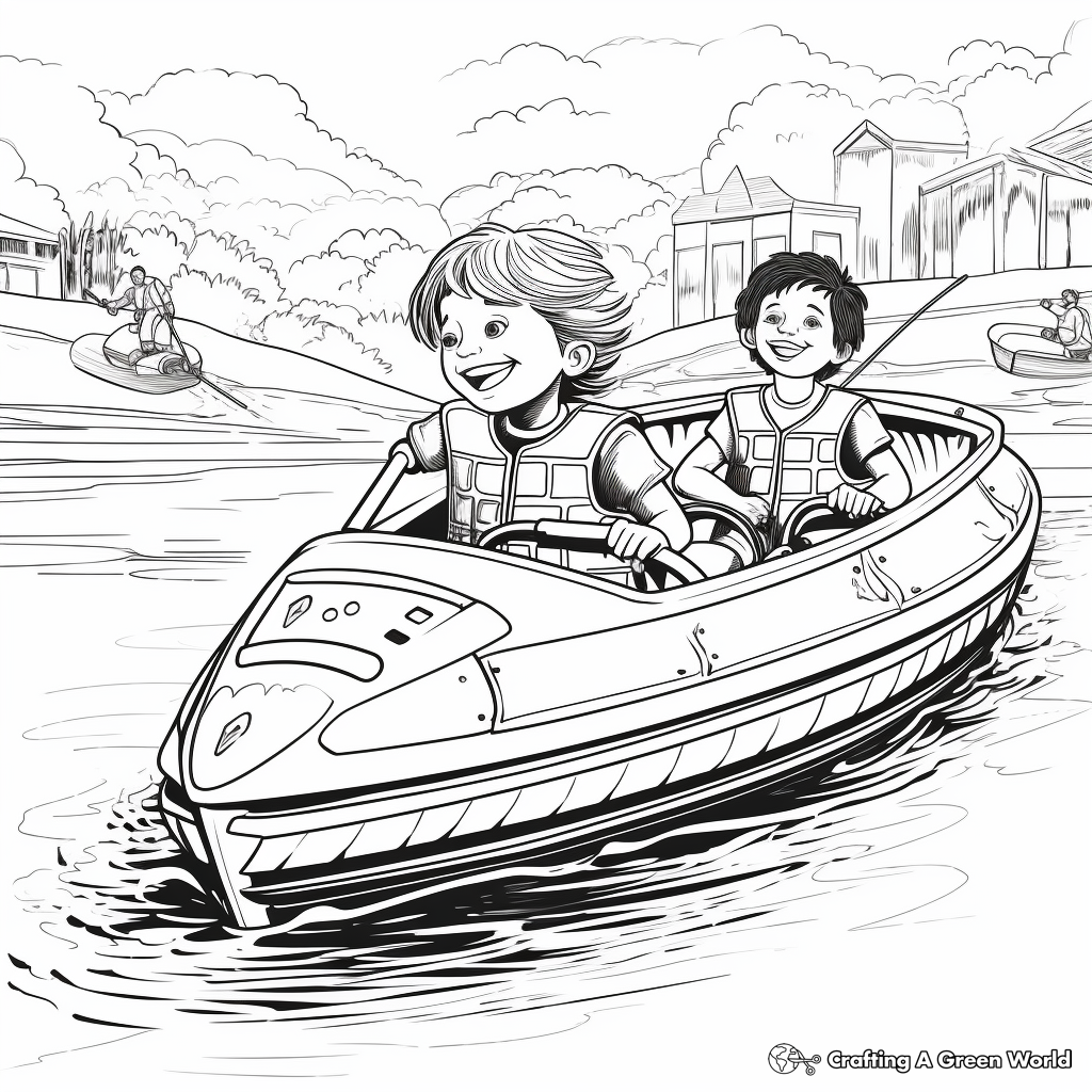 Safety Measures: Emergency Water Rescue Coloring Pages 2