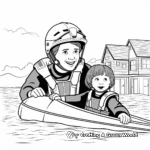 Safety Measures: Emergency Water Rescue Coloring Pages 3