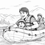 Safety Measures: Emergency Water Rescue Coloring Pages 4