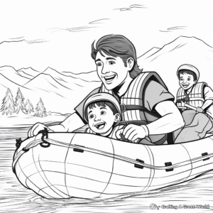 Safety Measures: Emergency Water Rescue Coloring Pages 4