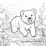 Salmon and Bear Coloring Pages: A Wild Moment 2