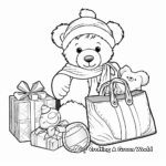 Santa and his bag of Toys Coloring Pages 2