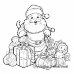 Santa and his bag of Toys Coloring Pages 3