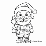 Santa in Festive Attire Coloring Pages 4