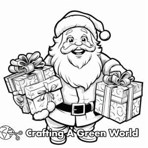 Santa Coloring Pages - Free & Printable!