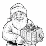 Santa's Gift Delivering Mission Coloring Pages 3