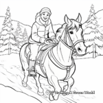 Santa's Sleigh Ride Coloring Pages for Kids 4