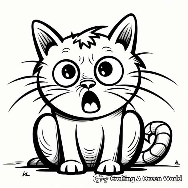 Halloween Cat Coloring Pages - Free &amp; Printable!