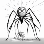 Scary Daddy Long Legs Art Coloring Pages 3