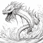 Scary Sea Dragon Beast Coloring Pages 1