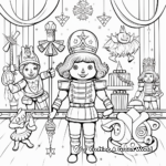 Scenes from Nutcracker Ballet Coloring Pages 2