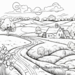 Scenic Countryside Coloring Sheets 3