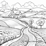 Scenic Countryside Coloring Sheets 4