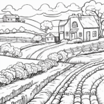 Scenic Springtime Countrysides Coloring Pages 1