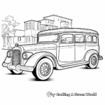 School Taxi Bus Coloring Pages 1