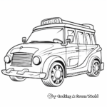 School Taxi Bus Coloring Pages 3
