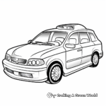 School Taxi Bus Coloring Pages 4