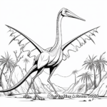Scientifically Accurate Quetzalcoatlus Coloring Pages 1