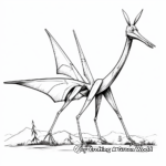 Scientifically Accurate Quetzalcoatlus Coloring Pages 2