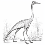 Scientifically Accurate Quetzalcoatlus Coloring Pages 3