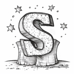 Scribble Art Letter S Coloring Pages 1