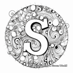 Scribble Art Letter S Coloring Pages 3