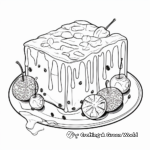 Scrumptious Brownie Coloring Pages 1