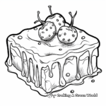 Scrumptious Brownie Coloring Pages 3
