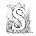 Sea Animals Letter S Coloring Pages 4
