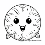 Sea Creatures and Sand Dollar Coloring Pages 4