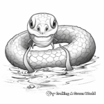 Sea Snake Coloring Pages for Ocean Lovers 2