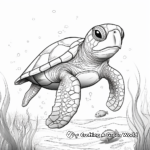 Sea Turtles and Marine Life Coloring Pages for Artists 3