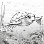 Sea Turtles in Their Natural Habitat: Ocean-Scene Coloring Pages 3