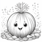 Sea Urchin and Seaweed Coloring Pages 4