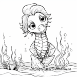 Seahorse Foal Coloring Pages for Sea Life Lovers 2