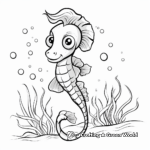 Seahorse Foal Coloring Pages for Sea Life Lovers 3