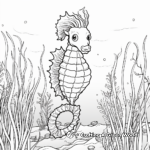 Seahorse Meadow Themed Coloring Pages 3