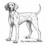 Seasonal German Shorthaired Pointer Coloring Pages 2