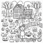 Seasonal Pixel Coloring Pages - Summer, Autumn, Winter, Spring 3