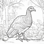 Seasonal Specific: Autumn Wild Turkey Coloring Pages 3