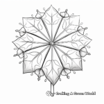 Seasonal Winter Snowflake Umbrella Coloring Pages 3