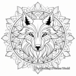 Seasons Inspired Wolf Mandala Coloring Pages 2