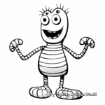 Segmented Body of Earthworm Coloring Pages 3